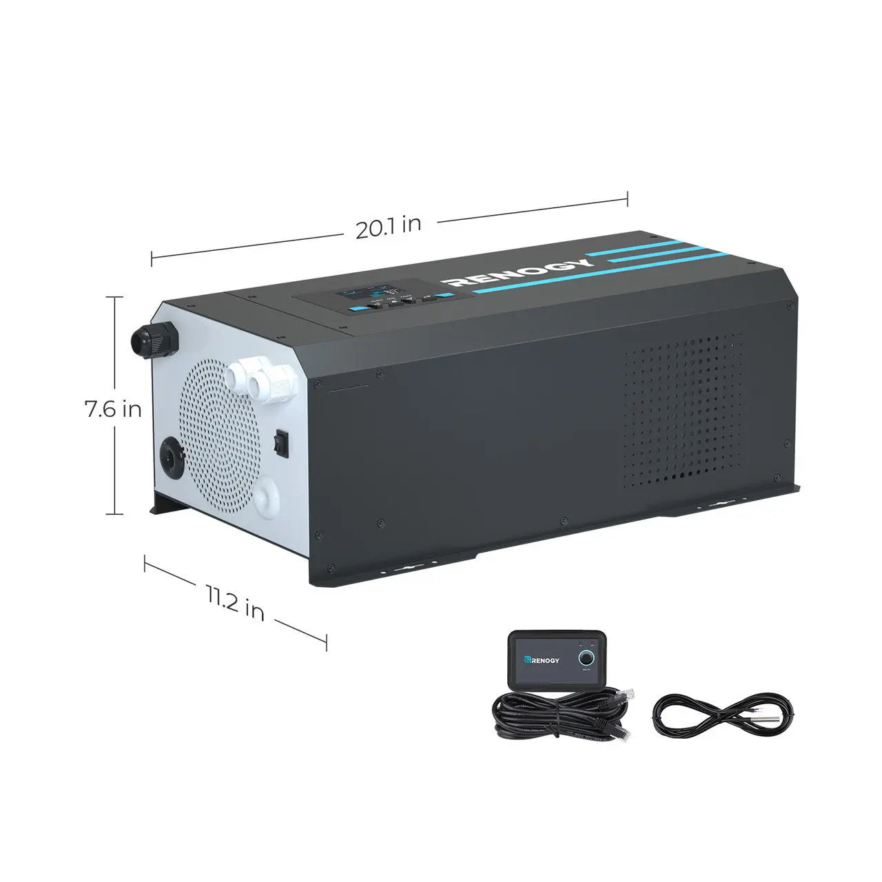 Open Box 3000W 12V Pure Sine Wave Inverter Charger w/ LCD Display