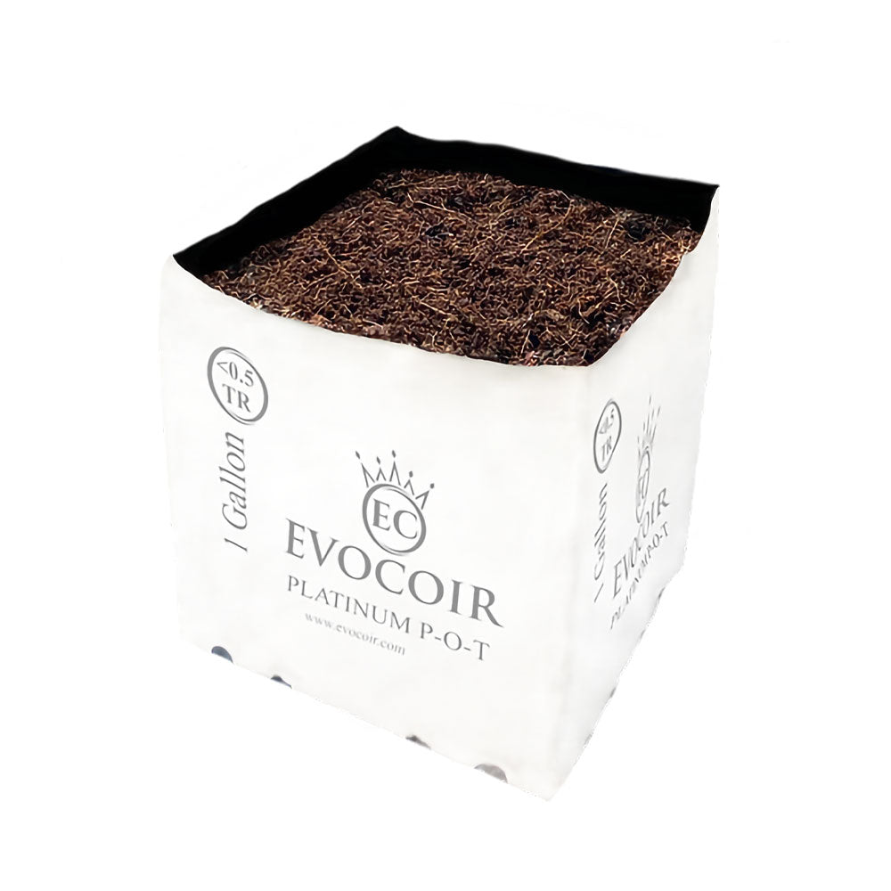 Evocoir Platinum - Coco Grow Media Open Top Grow Bags with Filter