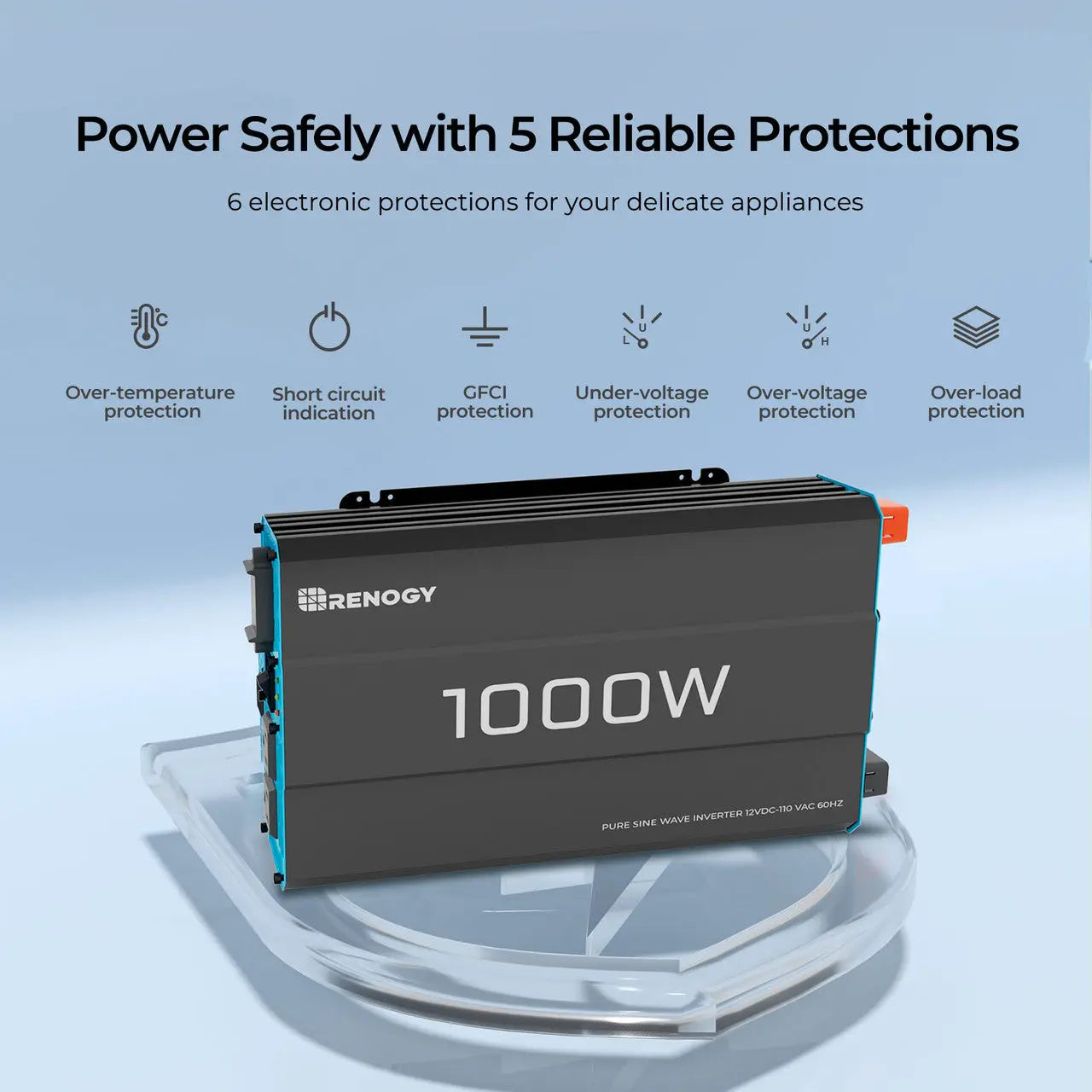 1000W 12V Pure Sine Wave Inverter