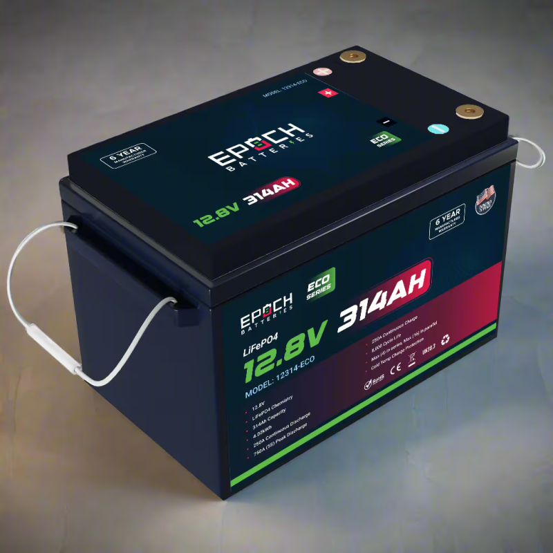 Inverters R Us EPOCH 12V 314Ah Eco Series LiFePO4 Battery