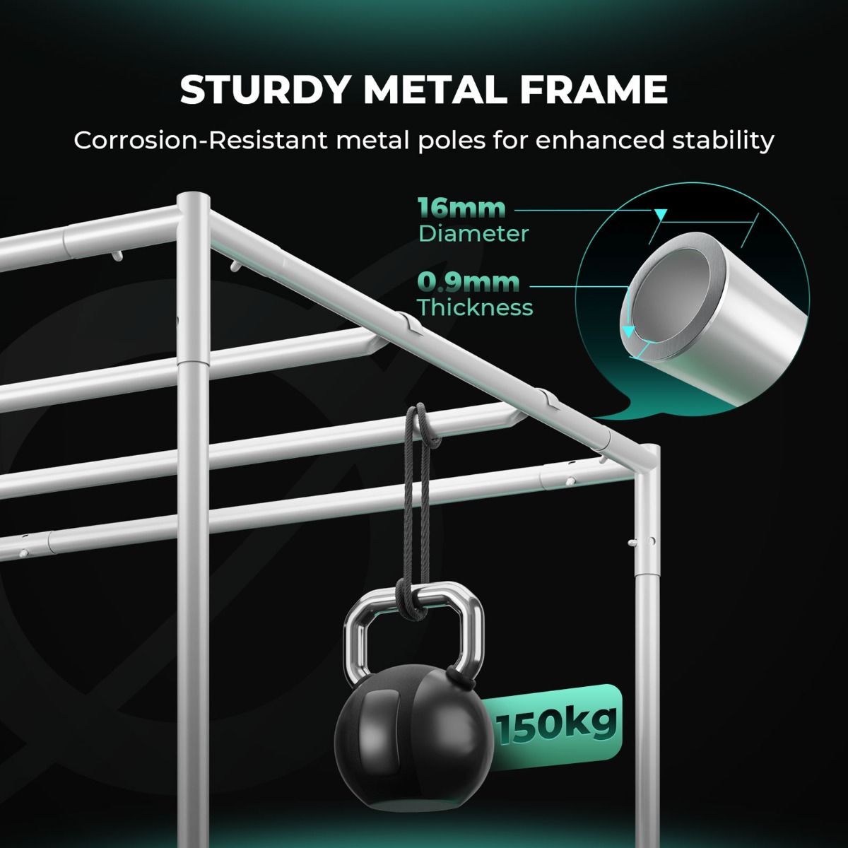 Mars Hydro 8'x8' Grow Tent 96''X96''X80'' – 1680D Light-Proof Tent with High Reflection - Performance View