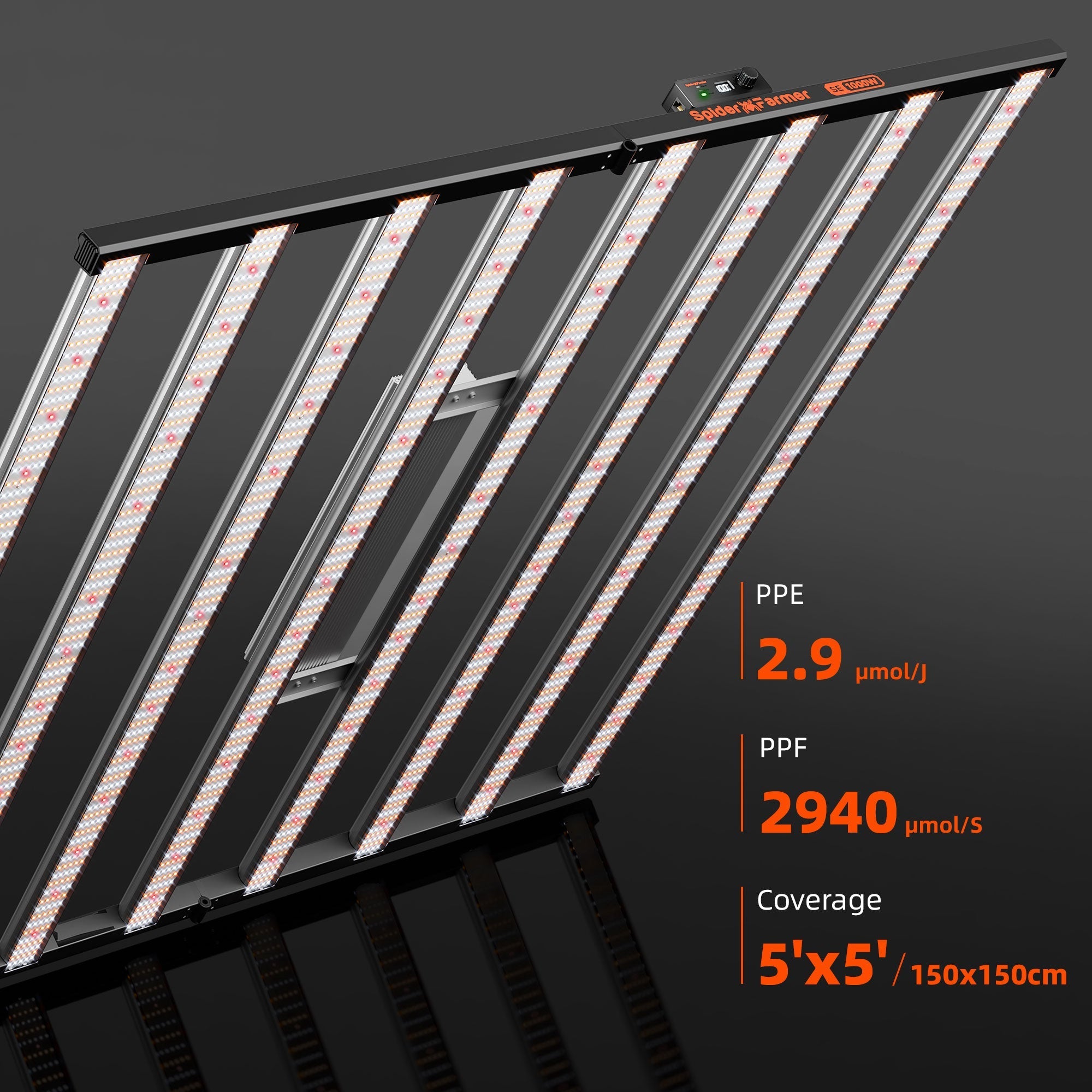 Spider Farmer SE1000W LED Grow Light Samsung LM301H EVO Bluetooth & WiFi Smart APP Control Dimmable Commercial Vertical Farming