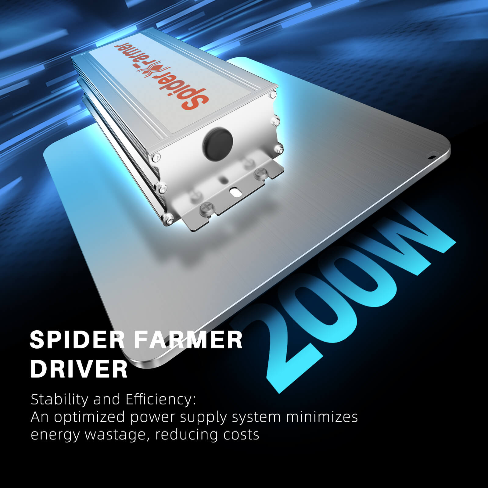 Spider Farmer SF2000 Samsung LM301H EVO 200 Watt LED Grow Light For 4×2’/5×3′