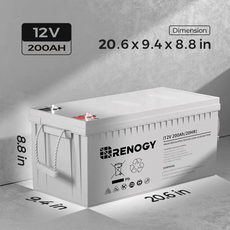 Open Box Deep Cycle AGM Battery 12 Volt 200Ah