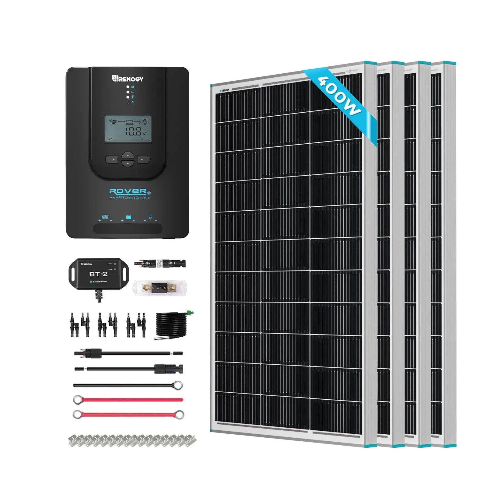 400W 12V Solar Panel Kit with Optional Smart Monitoring