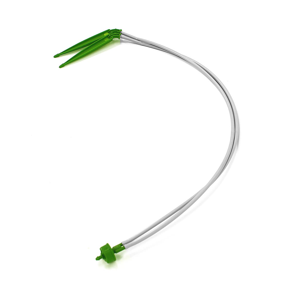 FloraFlex Micro Drip | 2-Way Parallel Split Micro Tube Dripper Assembly 0.3 GPH Per Stake | 18", 24", 30"
