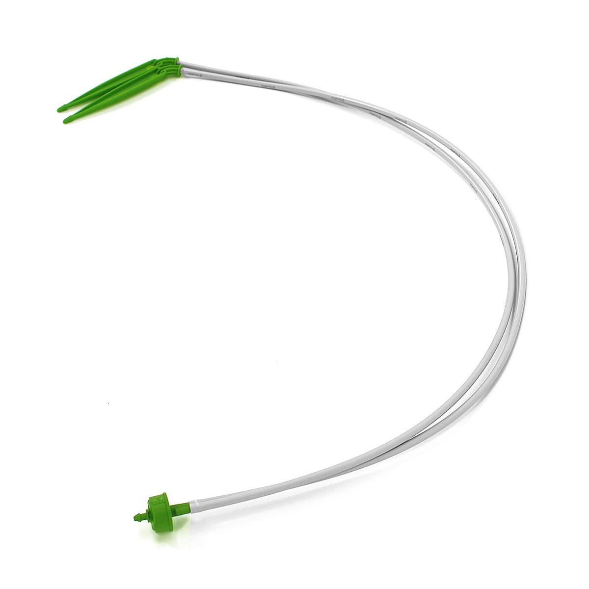 FloraFlex Micro Drip | 2-Way Parallel Split Micro Tube Dripper Assembly 0.3 GPH Per Stake | 18", 24", 30"