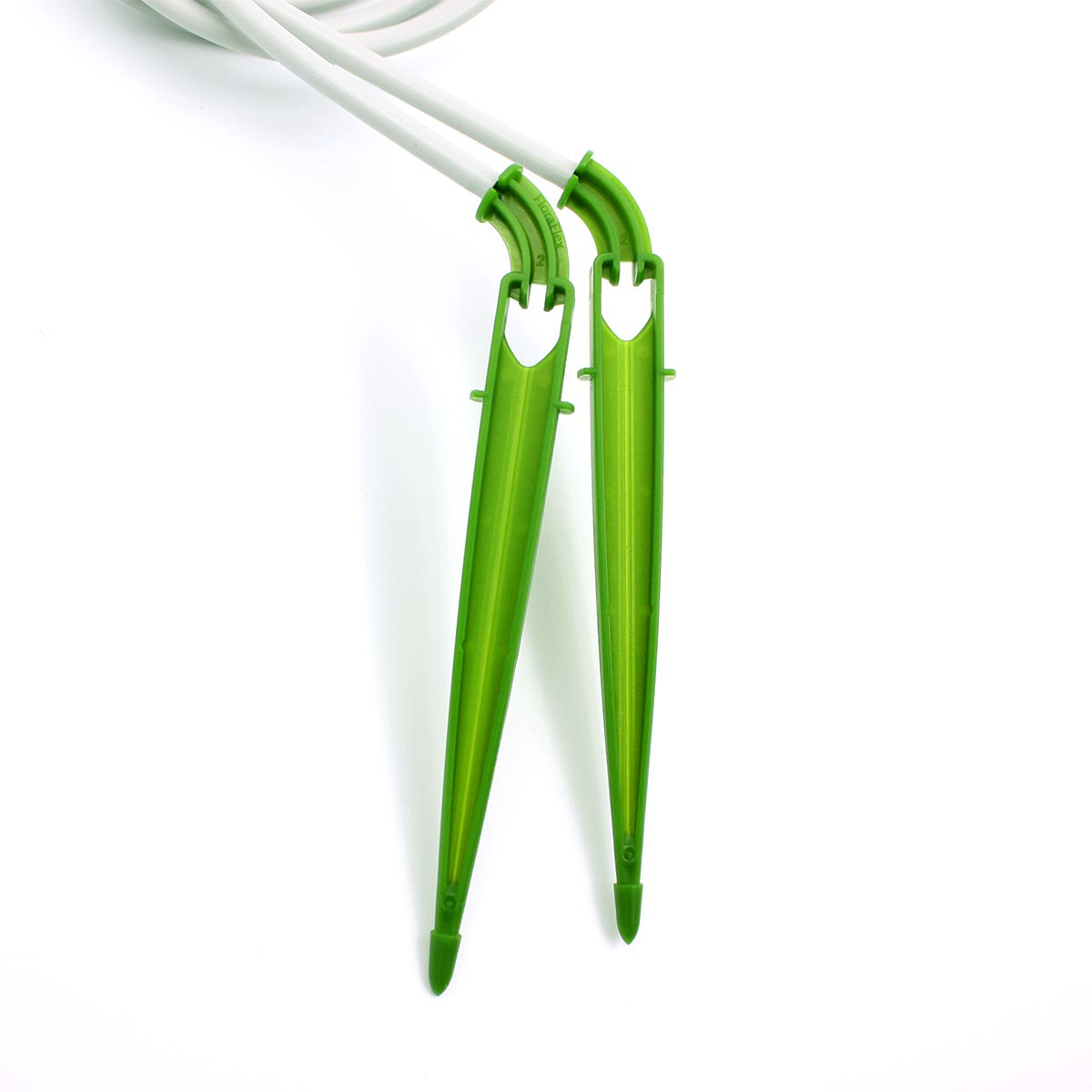 FloraFlex Micro Drip | 2-Way Parallel Split Micro Tube Dripper Assembly 0.3 GPH Per Stake | 18", 24", 30"