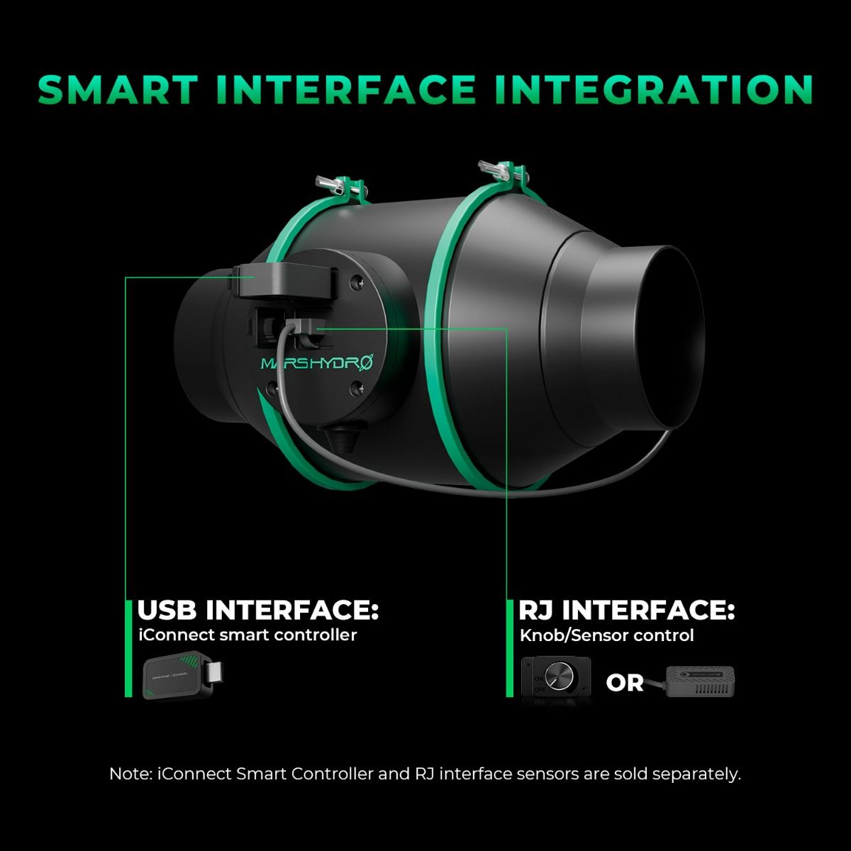 2025 Mars Hydro iFresh 6 Inch Inline Duct Fan and Refillable Carbon Filter Combo with Speed Controller - Spectrum View