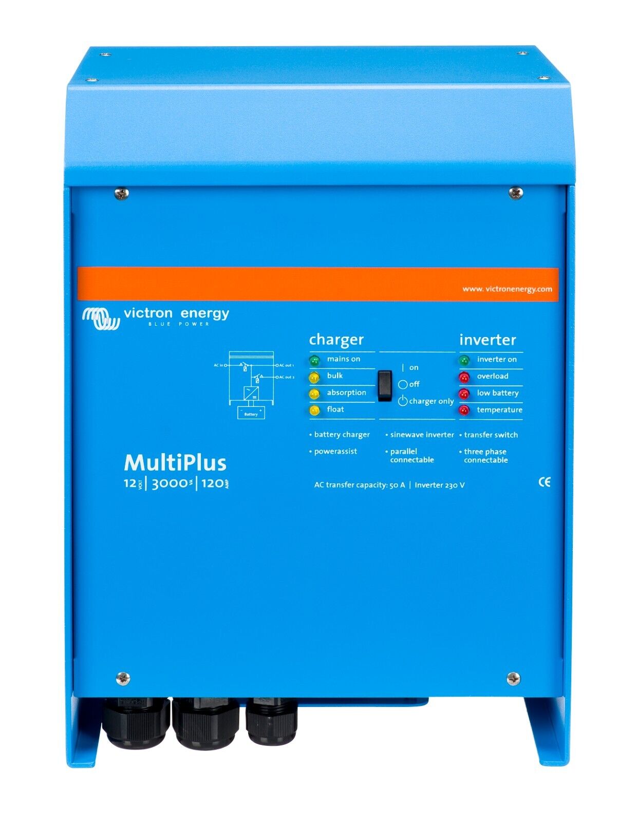 Victron PMP122301102 MultiPlus 12/3000/120-50 120V VE UL Auth Dealer 5 year warr