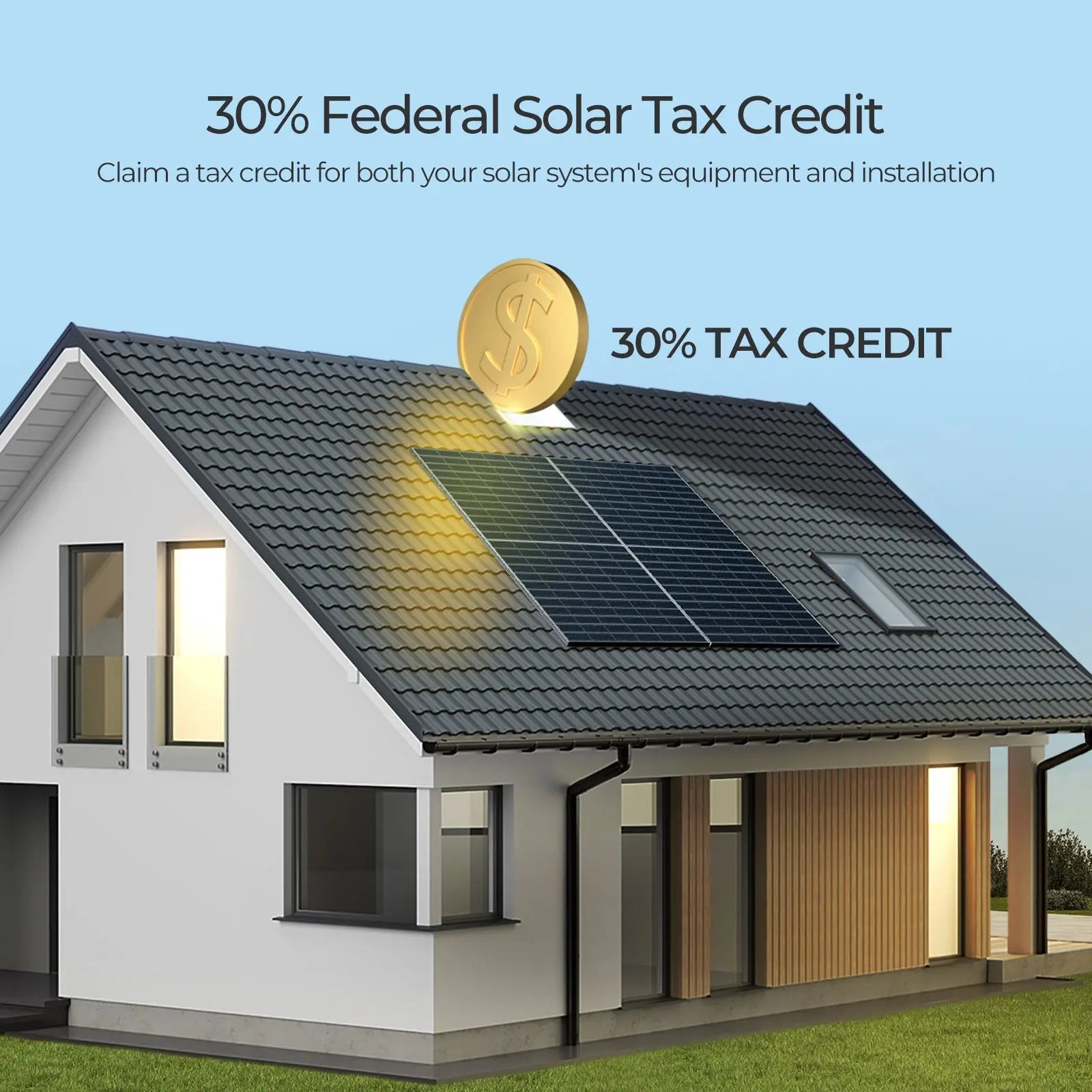 590W N-Type Bifacial Solar Panel（2-Pack）