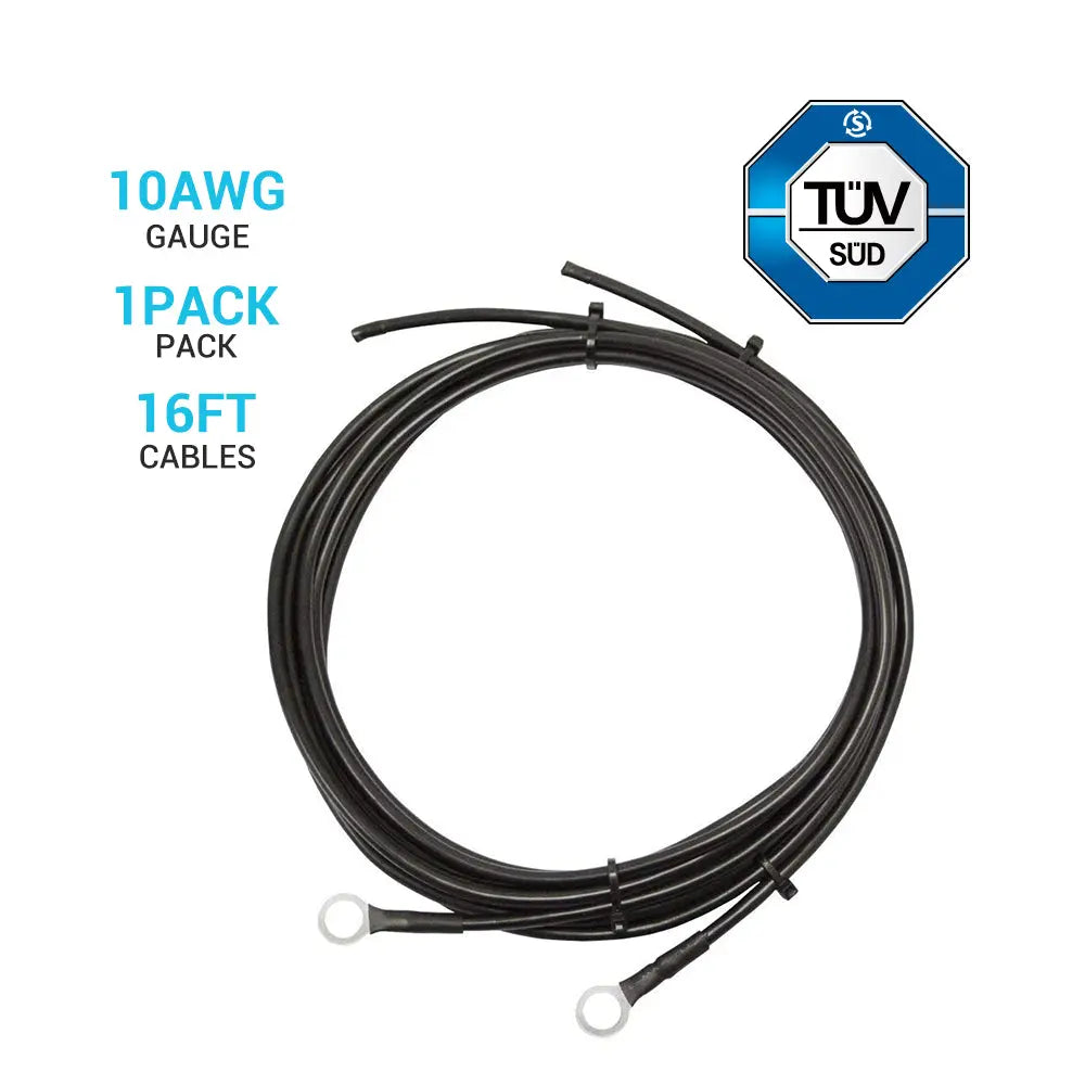Battery to Charge Controller Tray Cables for 3/8 in Lugs