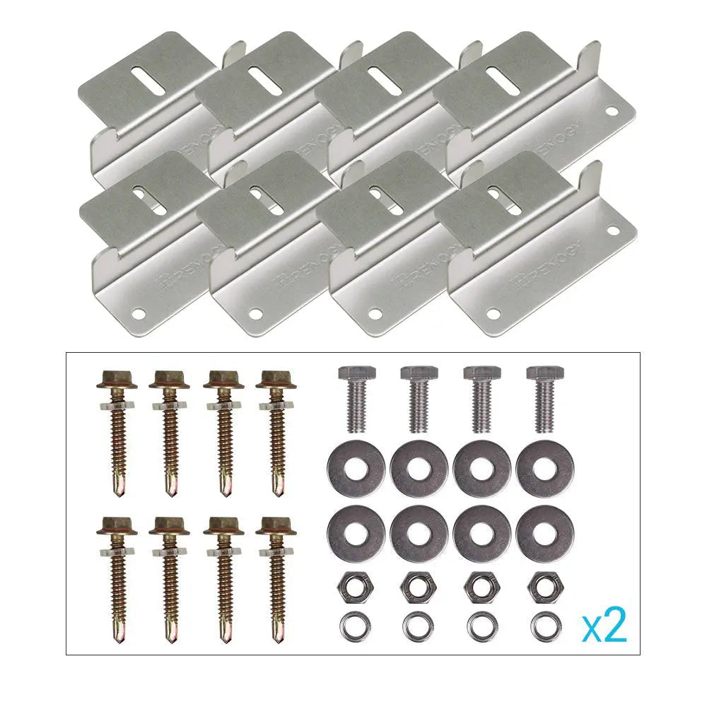 Solar Panel Mounting Z Bracket -- Set of 4