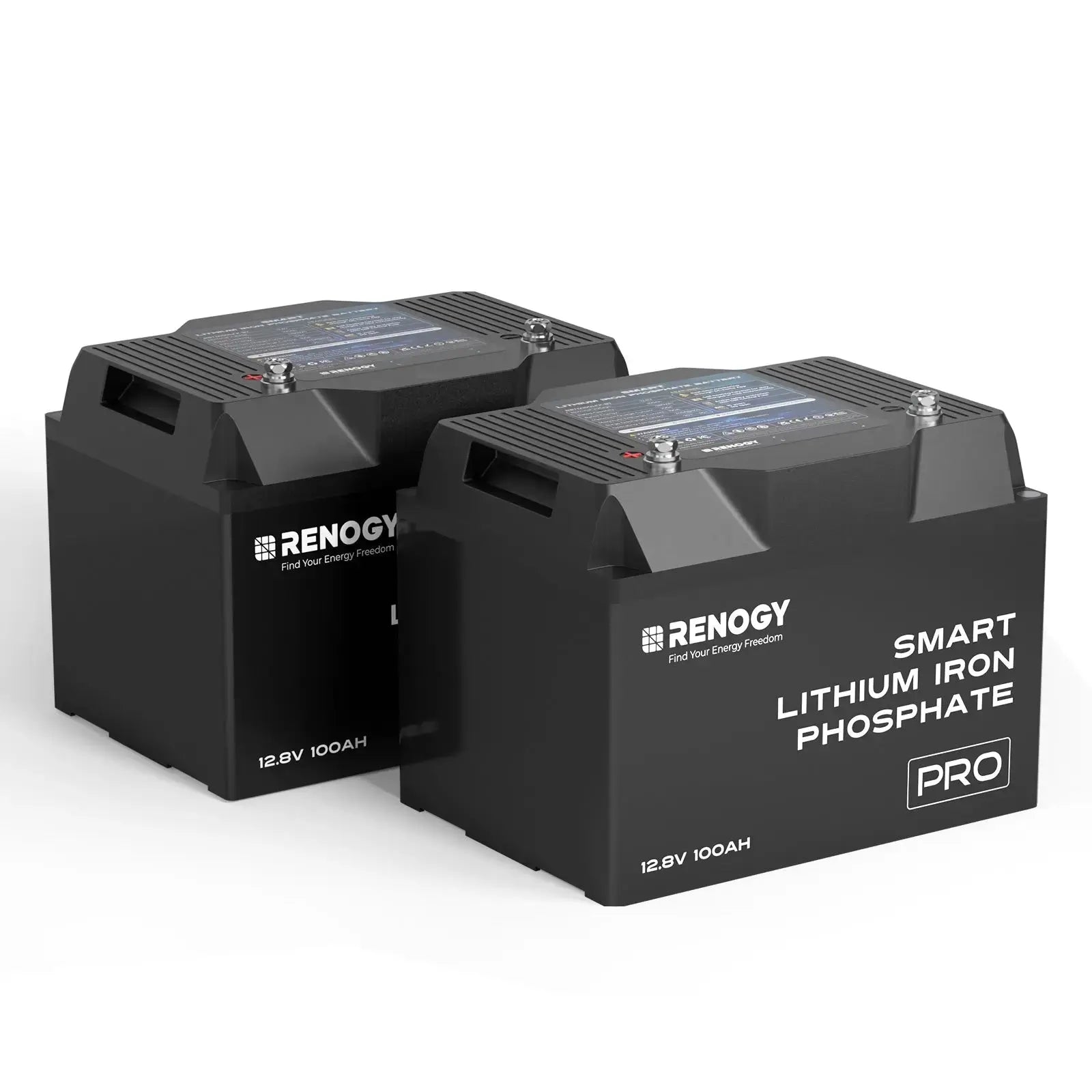 12V  100Ah Smart Lithium Iron Phosphate Battery w/Bluetooth & Self-heating Function | Pro Series
