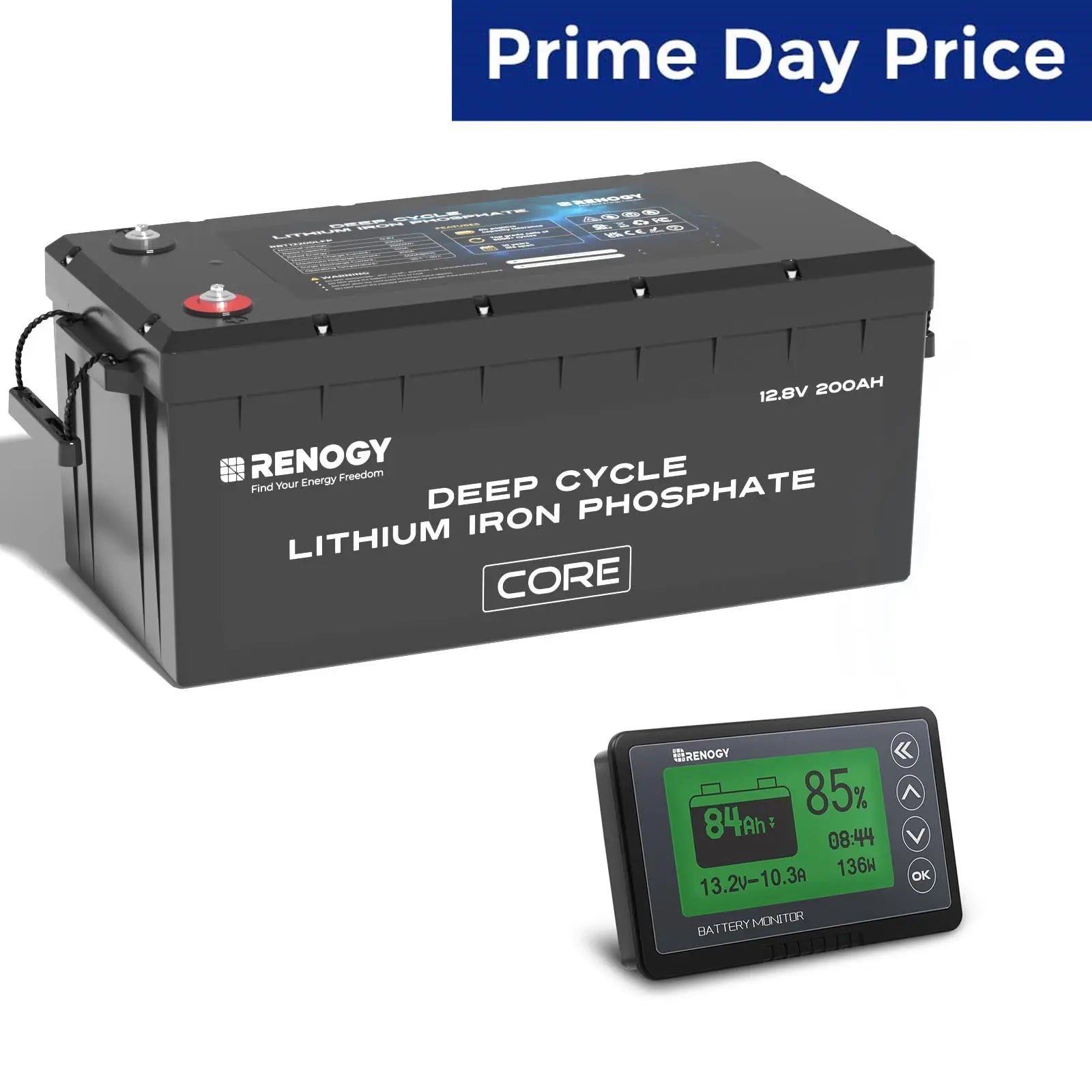 12V 200Ah Deep Cycle Lithium Iron Phosphate Battery Core Series