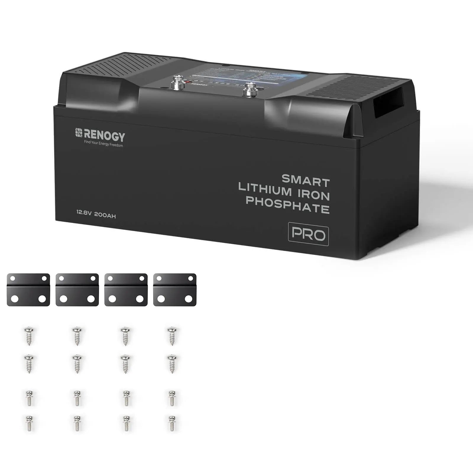 12V 200Ah Smart LiFePO4 Battery w/ Bluetooth & Self-Heating | Pro Series