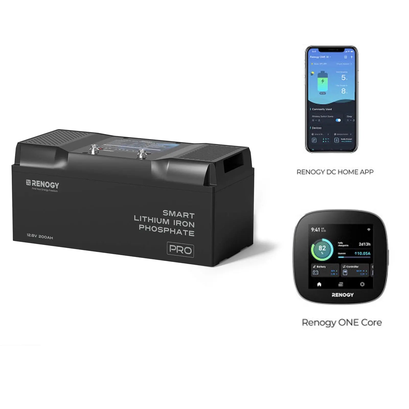 12V 200Ah Smart LiFePO4 Battery w/ Bluetooth & Self-Heating | Pro Series
