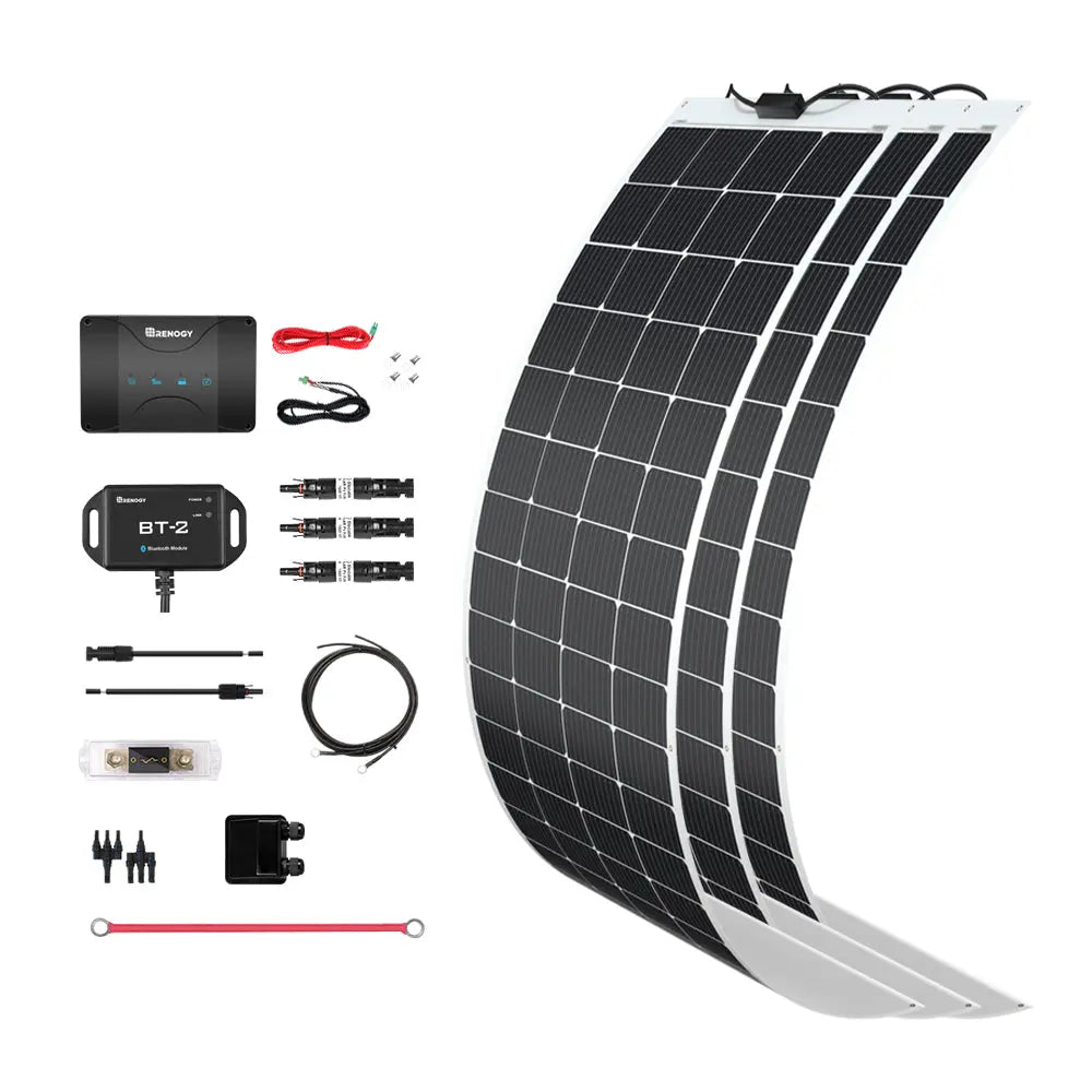 600W 12V Solar Panel Kit with DC-DC Assembly
