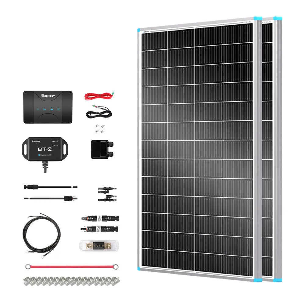 400W 12V Essential Solar Panel Kit with DC-DC Assembly