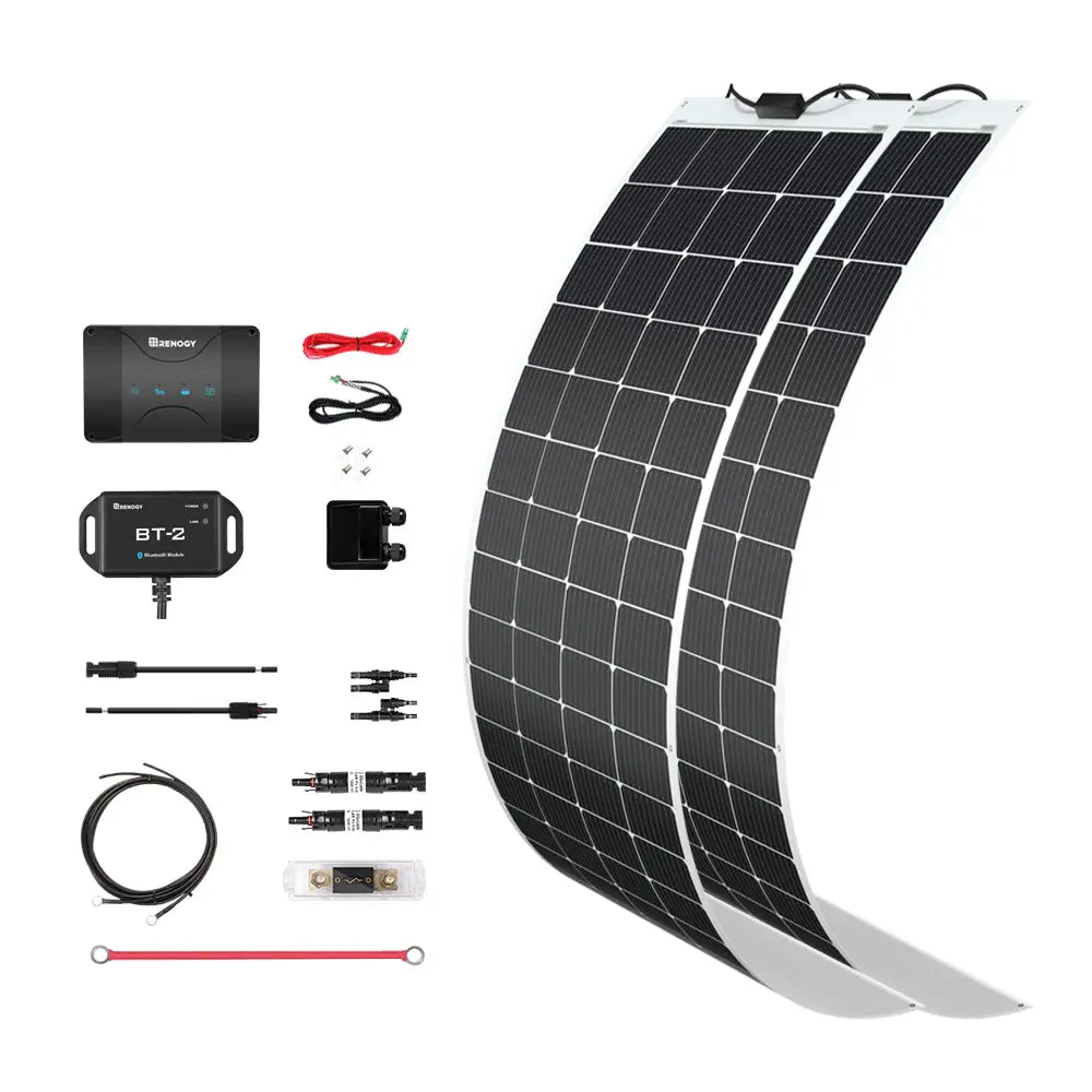 400W 12V Essential Solar Panel Kit with DC-DC Assembly