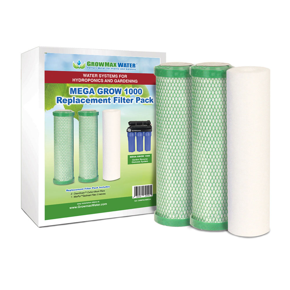 GrowMax Water Replacement Filters for Mega Grow 1000