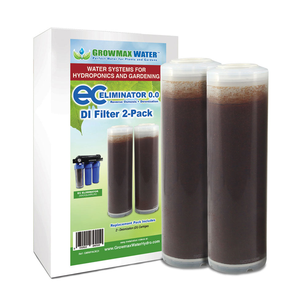 GrowMax Water Replacement Deionization Filters for EC Eliminator