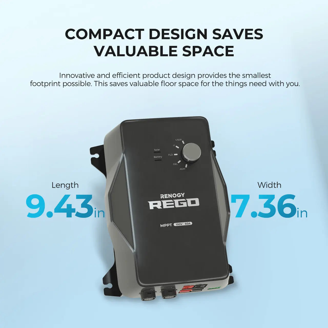 REGO 12V 60A MPPT Solar Charge Controller