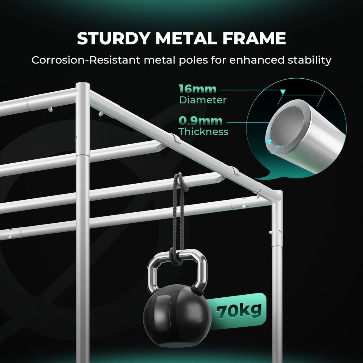 Mars Hydro 4x4 Grow Tent 48"X48"X80" – 1680D Light-Proof Tent with High Reflection - Packaging View