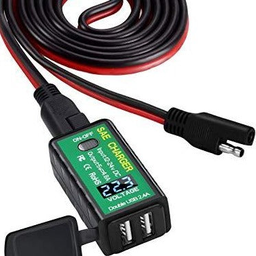 4.8A USB Charger Solar Panel Battery to USB Adapter