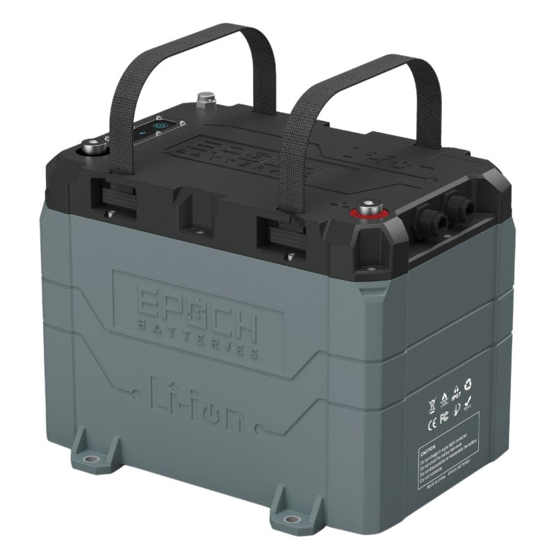 Inverters R Us EPOCH 12V 50Ah LiFePO4 Lithium Battery Bluetooth Heating Waterproof