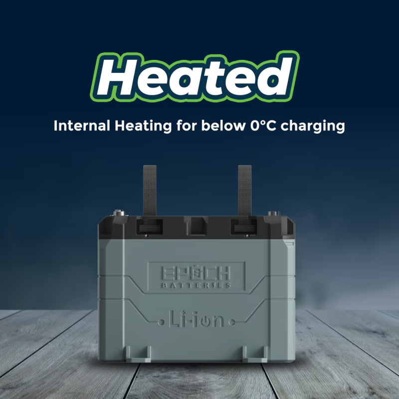 Inverters R Us EPOCH 12V 50Ah LiFePO4 Lithium Battery Bluetooth Heating Waterproof