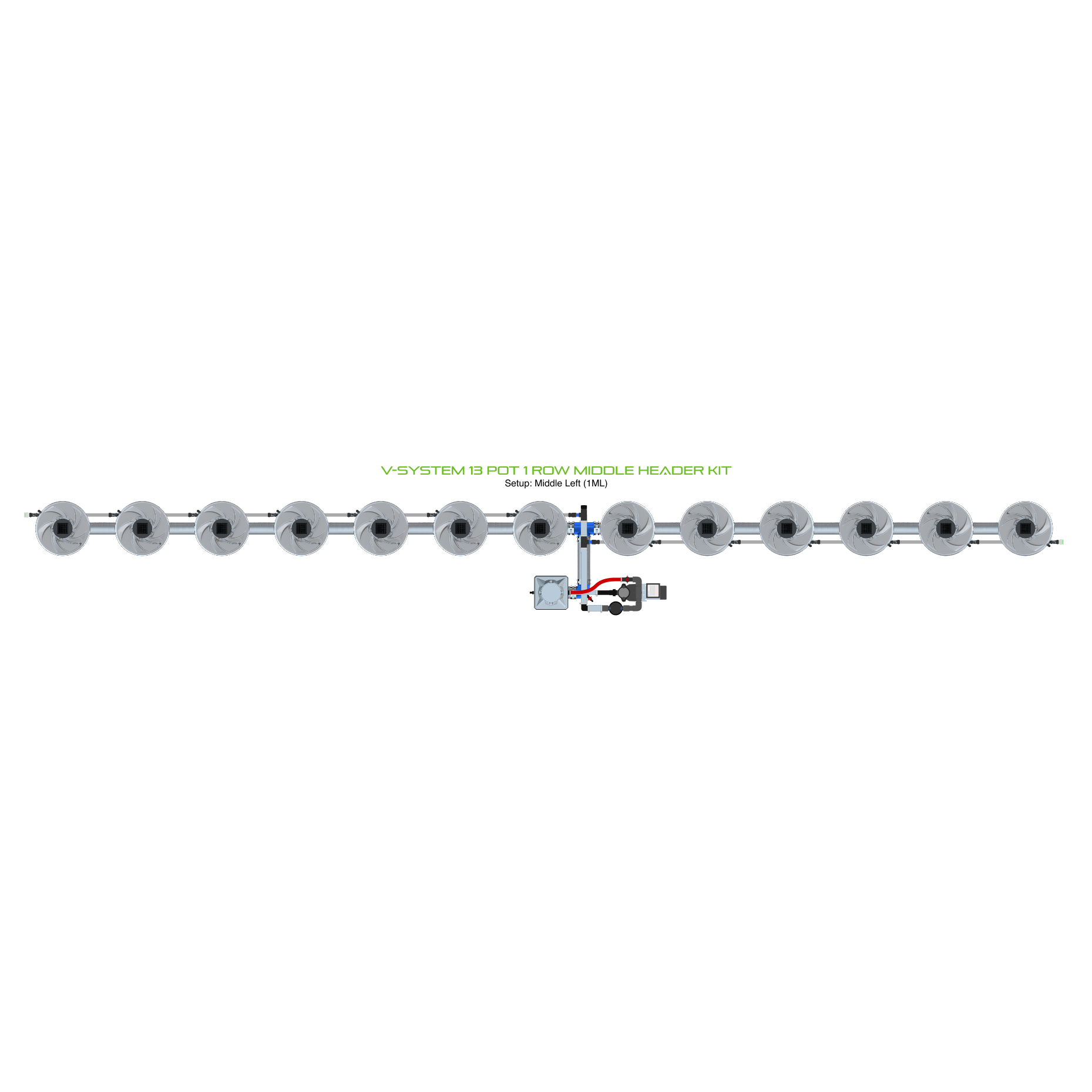 ALIEN V-SYSTEM 13 Pot 1 Row Kit