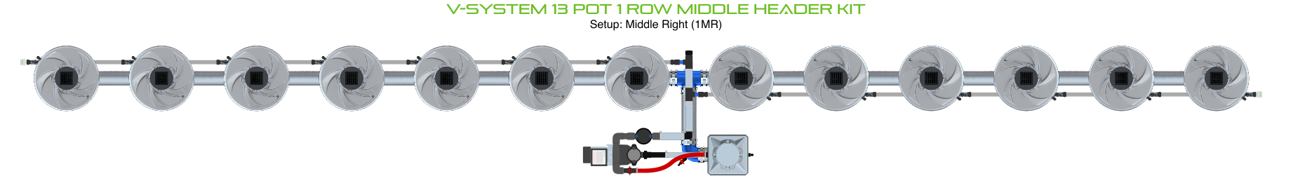 ALIEN V-SYSTEM 13 Pot 1 Row Kit