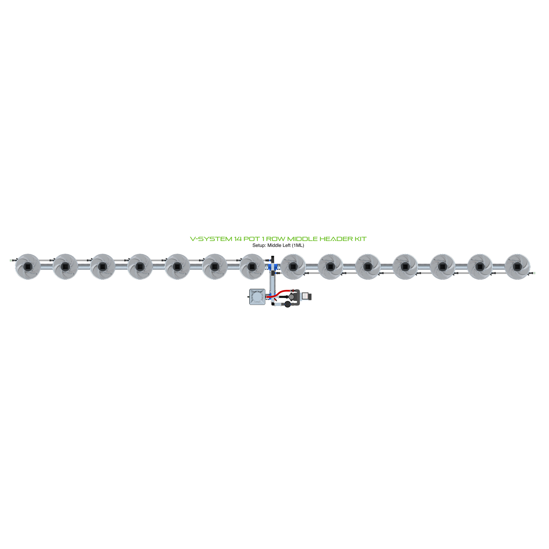 ALIEN V-SYSTEM 14 Pot 1 Row Kit