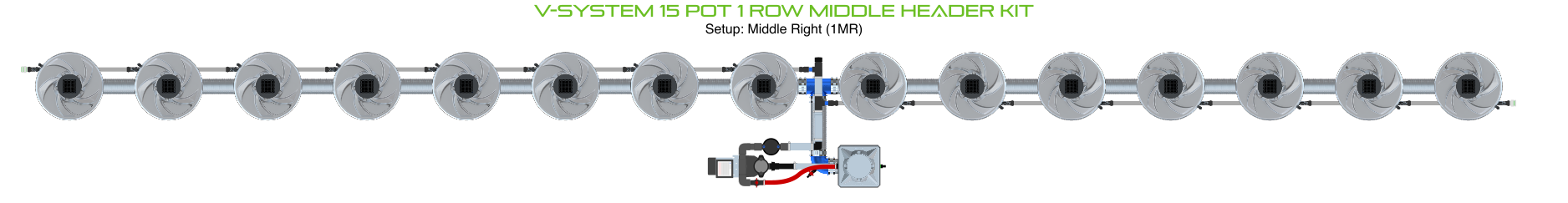 ALIEN V-SYSTEM 15 Pot 1 Row Kit