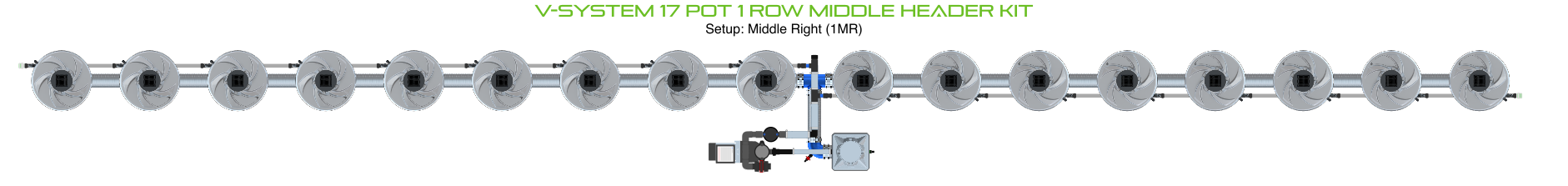 ALIEN V-SYSTEM 17 Pot 1 Row Kit