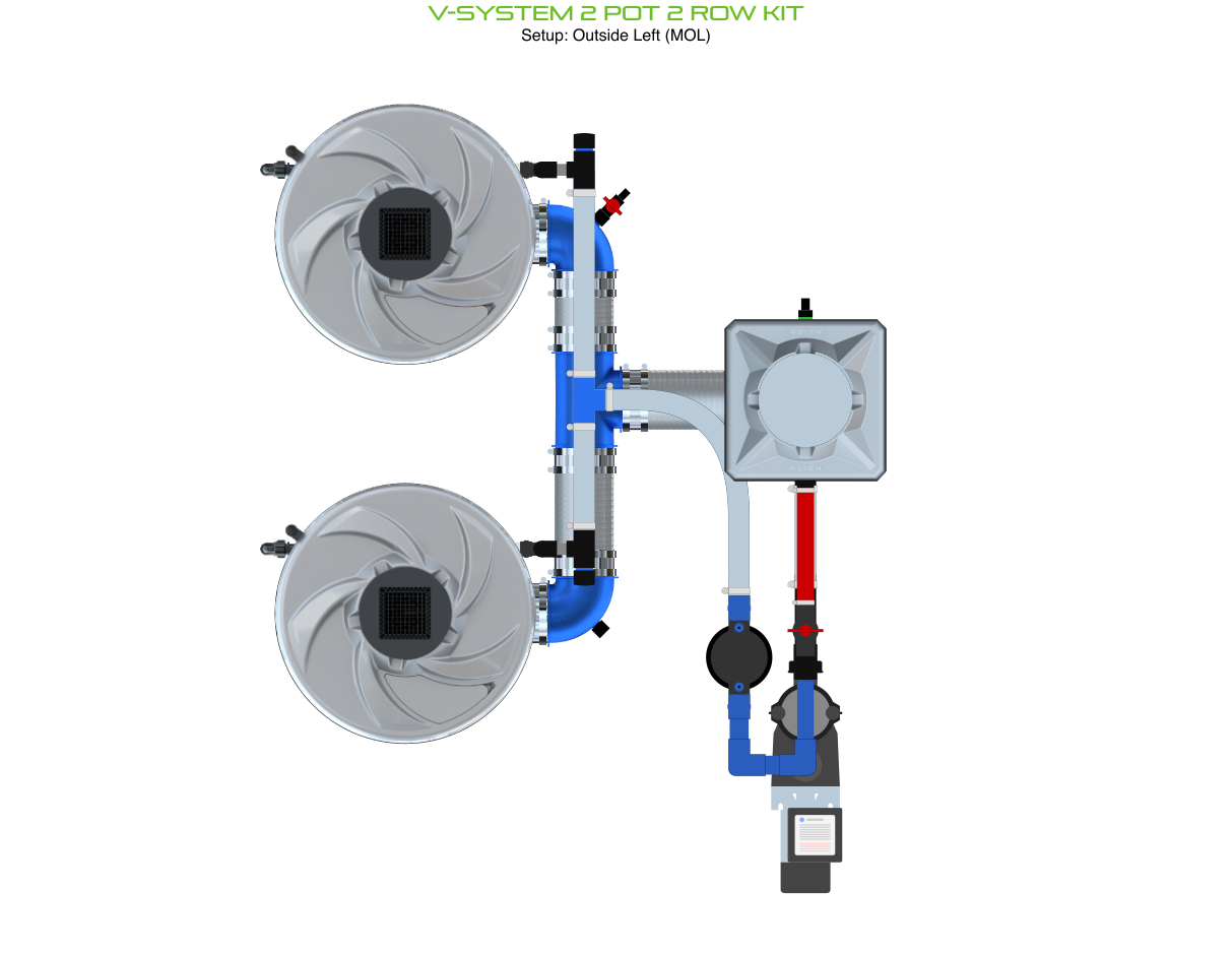 ALIEN V-SYSTEM 2 Pot 2 Row Kit