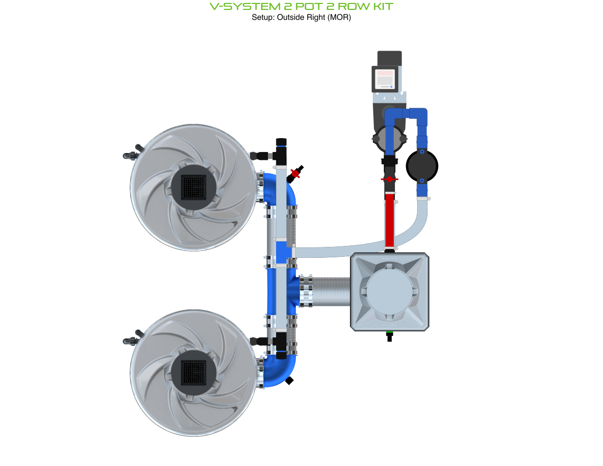 ALIEN V-SYSTEM 2 Pot 2 Row Kit