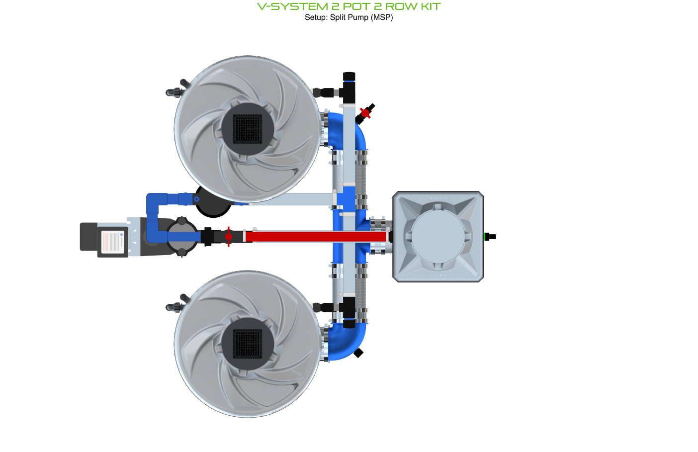 ALIEN V-SYSTEM 2 Pot 2 Row Kit