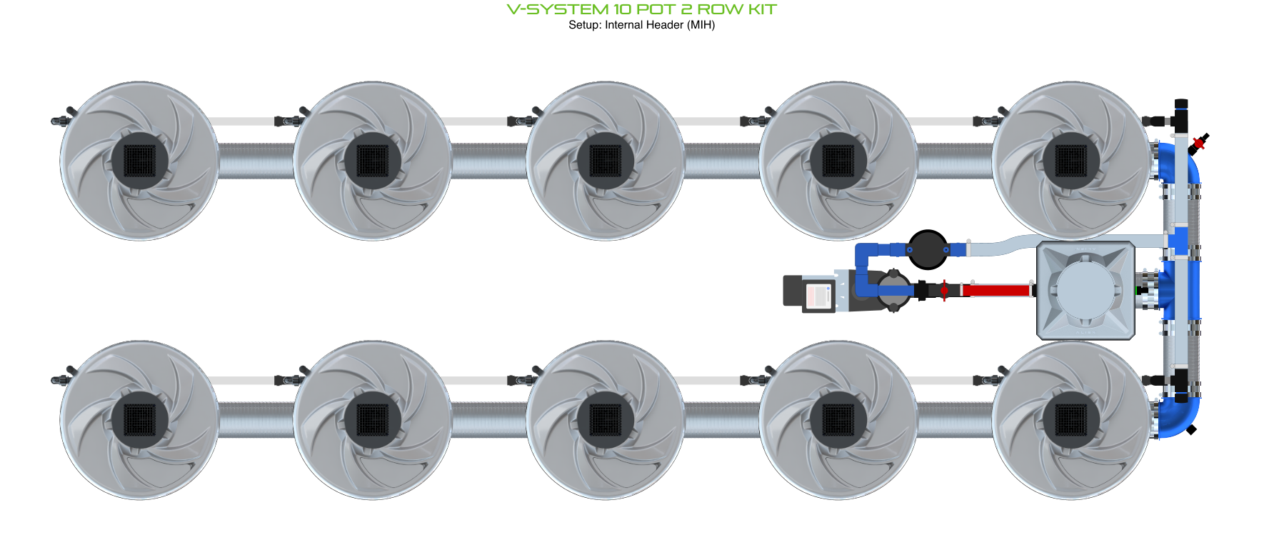 ALIEN V-SYSTEM 10 Pot 2 Row Kit