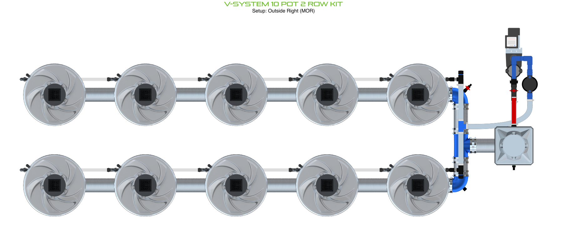 ALIEN V-SYSTEM 10 Pot 2 Row Kit