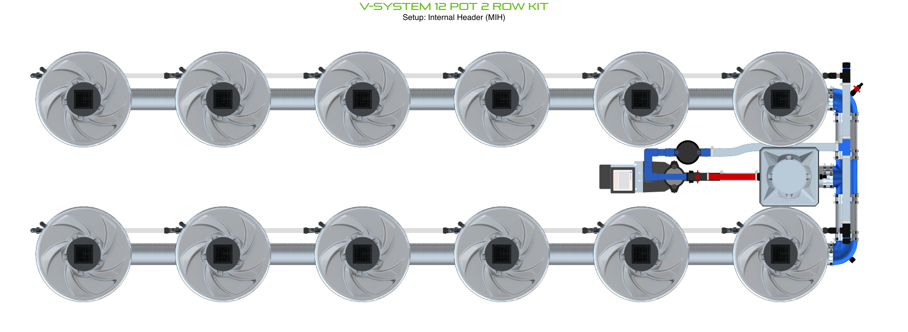 ALIEN V-SYSTEM 12 Pot 2 Row Kit