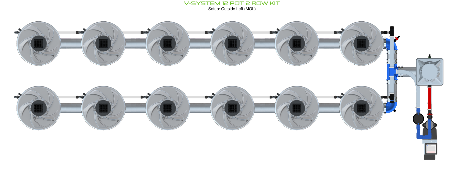 ALIEN V-SYSTEM 12 Pot 2 Row Kit