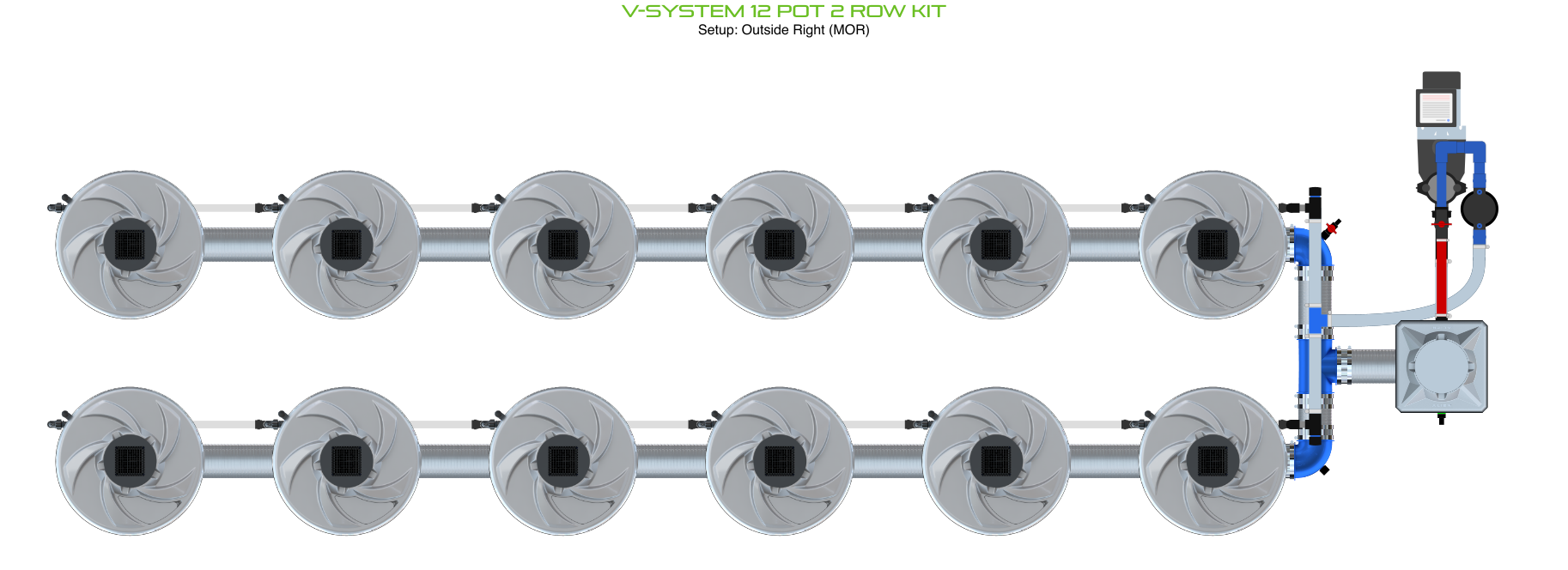 ALIEN V-SYSTEM 12 Pot 2 Row Kit