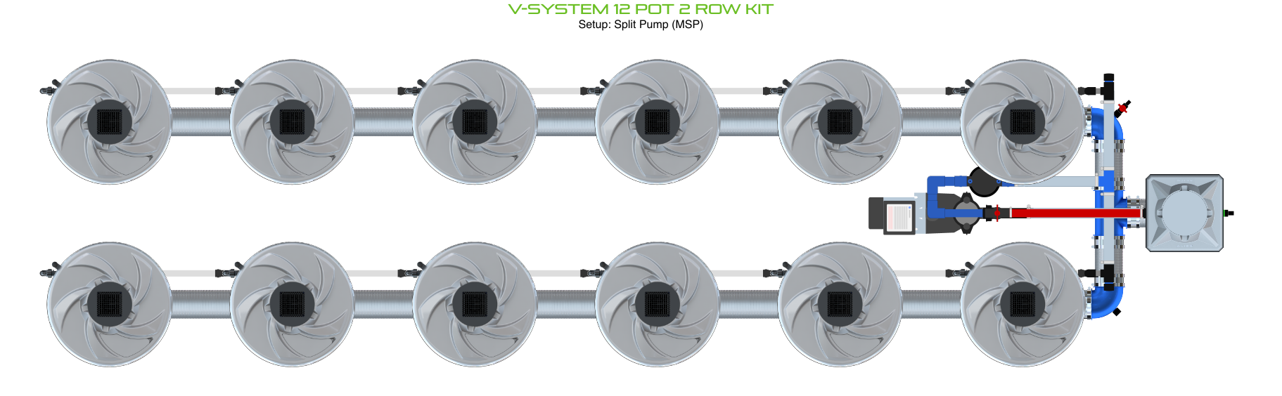 ALIEN V-SYSTEM 12 Pot 2 Row Kit
