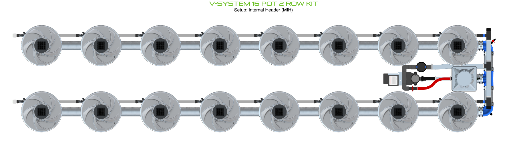 ALIEN V-SYSTEM 16 Pot 2 Row Kit