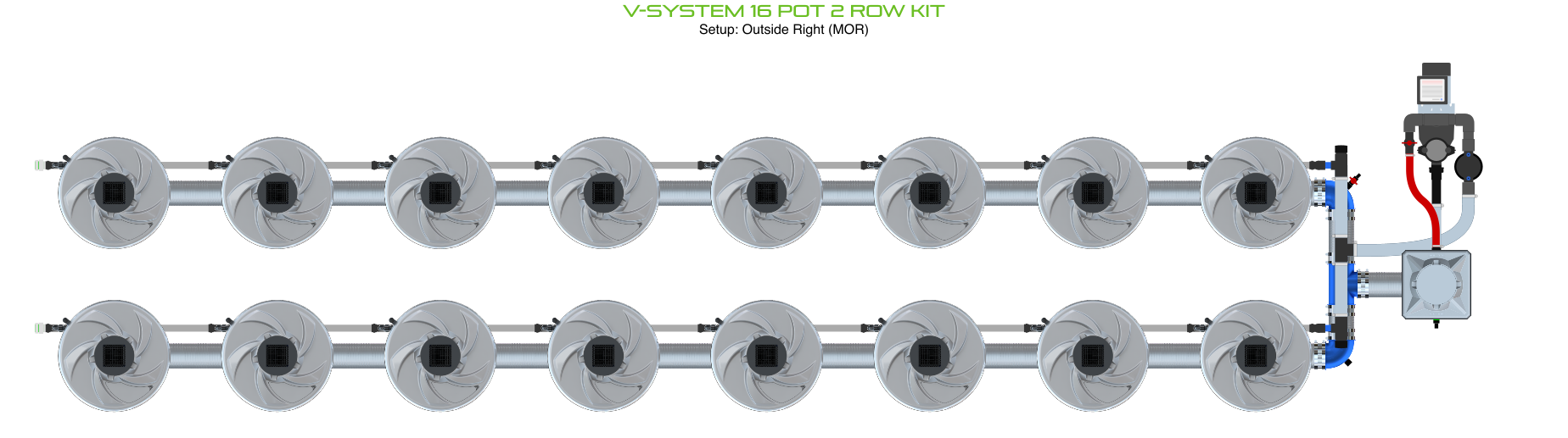 ALIEN V-SYSTEM 16 Pot 2 Row Kit