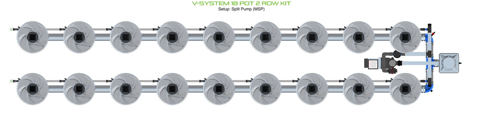 ALIEN V-SYSTEM 18 Pot 2 Row Kit