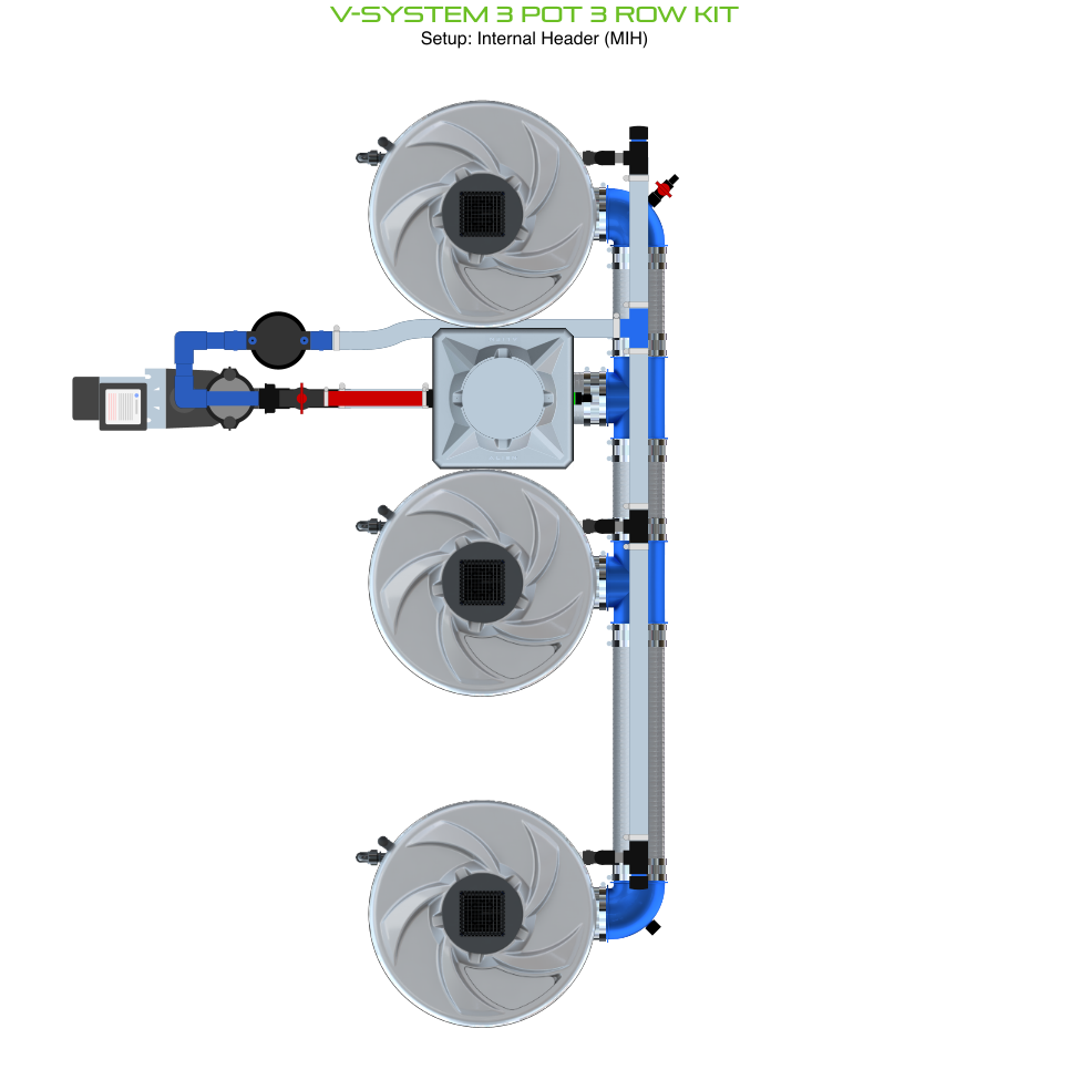 ALIEN V-SYSTEM 3 Pot 3 Row Kit