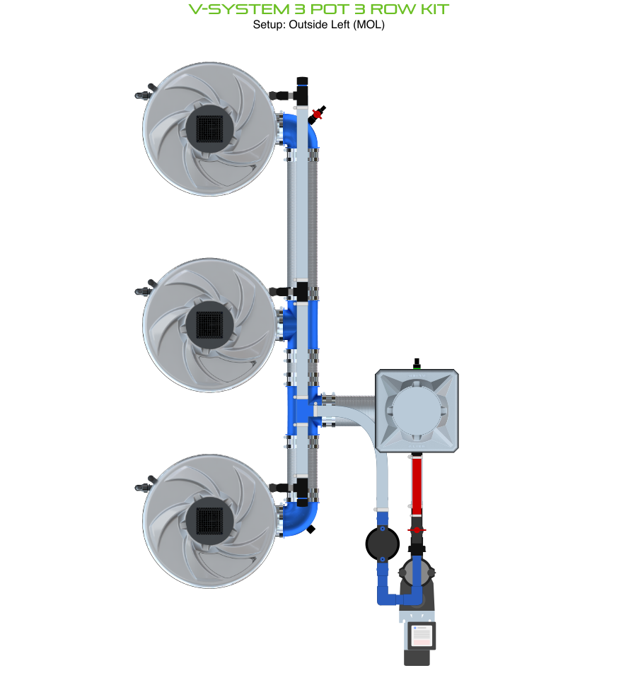 ALIEN V-SYSTEM 3 Pot 3 Row Kit
